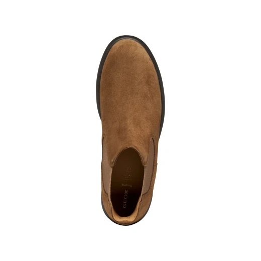 حذاء كاحل نسائي جي أو إكس سفيرايكا إي سي ١ جلد سويدي بلون الطين نعل خارجي مريح وقابل للتنفس نمط حذاء تشيلسي مقاس ٣٨ ضروري لخزانة ملابس المدينة مريح D16QRC.00022.C6542 - جيوكس - Image 6