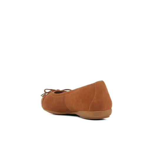 Annytah Woman Ballet Flats Suede Cognac 36 Round Toe Breathable - Geox - Image 5