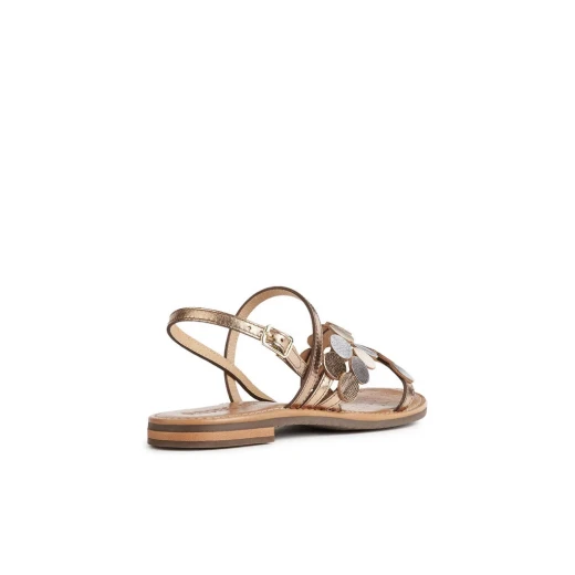 Geox SOZY S Woman Bronze Flat Sandal Printed Leather Metallic Design Summertime Ensemble 36. Contemporary Versatile Style with Fast Delivery and Easy Exchange - Geox - Image 5