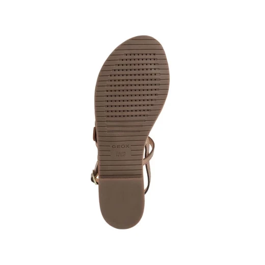 Geox SOZY S Woman Bronze Flat Sandal Printed Leather Metallic Design Summertime Ensemble 36. Contemporary Versatile Style with Fast Delivery and Easy Exchange - Geox - Image 7
