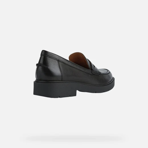 Geox Spherica EC1 Woman's Loafer Black Leather Style 37 Exceptional Comfort Breathable Cushioning Timeless Design Perfect For Work or Formal Outfits Fast Delivery Easy Exchange - Image 4
