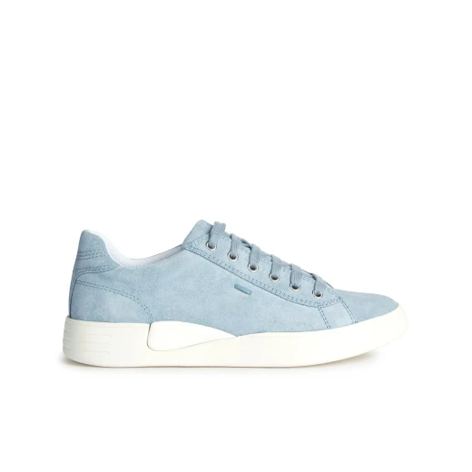 Lauressa Woman Sneakers Light Blue Suede Tennis Shoe Style Size 37 - Geox - Image 2