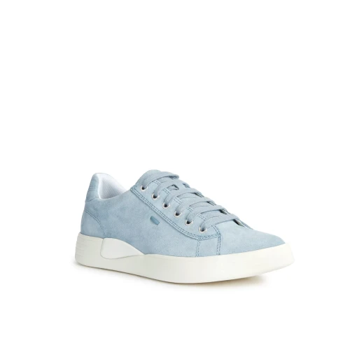 Lauressa Woman Sneakers Light Blue Suede Tennis Shoe Style Size 37 - Geox - Image 3