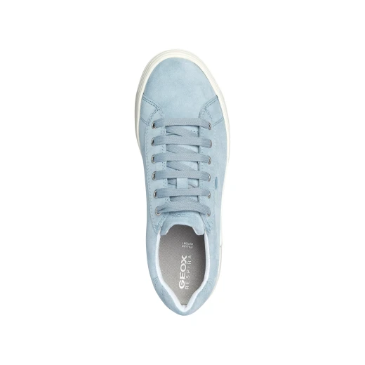 Lauressa Woman Sneakers Light Blue Suede Tennis Shoe Style Size 37 - Geox - Image 6