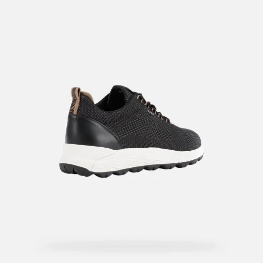 Geox Spherica 4x4 ABX Women's Waterproof Sneakers Black Size 36 Breathable Cushioned Knitted Upper Urban Style Comfortable Walking Shoes - Geox - Image 4