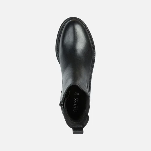 Geox Iridea ABX Women's Waterproof Ankle Boots in Black, Size 39: Breathable, Rain Ready, Urban Style. Easy Slip On and Off Design for Winter Comfort and Contemporary Looks. - Geox - Image 5