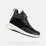 Geox Aerantis 4x4 ABX Women's Waterproof Ankle Boots Black Suede Leather Breathable Stylish Comfort Size 40 Winter Weather Ready Footwear - Geox