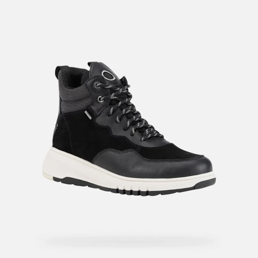 Geox Aerantis 4x4 ABX Women's Ankle Boots Black Suede Tumbled Leather Waterproof Breathable Stylish Comfortable 37, Suitable for Casual and Off Duty Outfits, Fast Delivery - Geox - Image 3