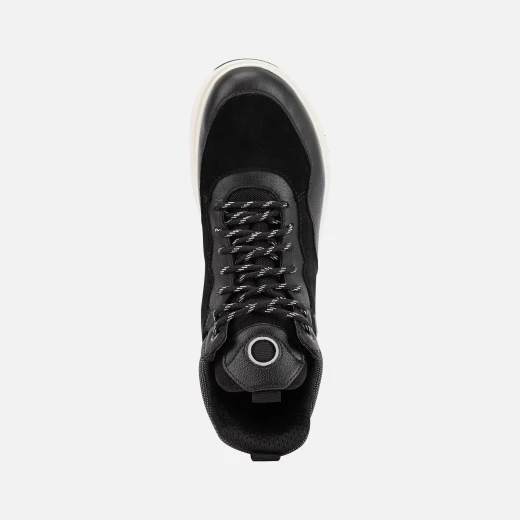 Geox Aerantis 4x4 ABX Woman Waterproof Ankle Boots Black Suede and Tumbled Leather Stylish Design Size 36 Breathable and Comfortable Winter Footwear for Women - Geox - Image 5