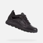 حذاء رياضي نسائي سفريكا من جيوكس أسود جلد نابا قماش محبوك مريح بنعل مبطن طراز نشط غير رسمي مقاس 36 أحذية نسائية توصيل سريع استبدال سهل - جيوكس