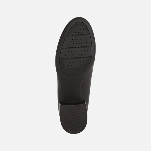 Geox Eleana Woman's Court Shoe in Black Nappa Leather with Comfortable Block Heel, Size 37, Versatile Design for Everyday Styling and Formal Outfits - Geox - Image 6