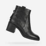 Geox Giulila Woman Ankle Boots Black Leather 41 Casual City Wear - Geox