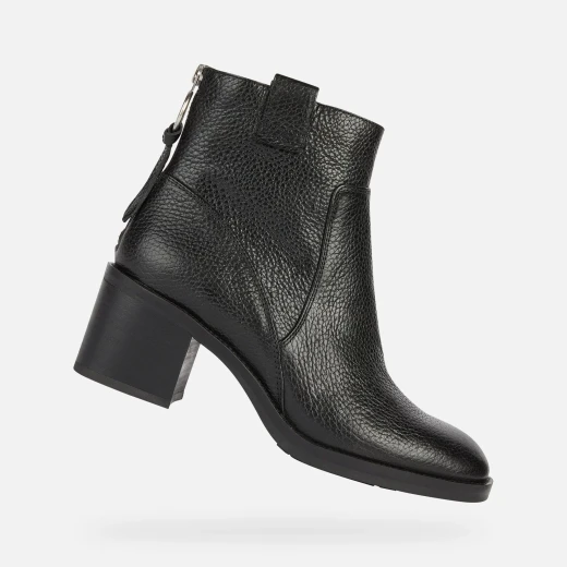 Geox Giulila Woman Ankle Boots Black Leather 41 Casual City Wear Geox Giulila Woman Ankle Boots Black Leather 41 Casual City Wear