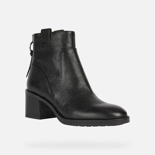Geox Giulila Woman Ankle Boots Black Leather 41 Casual City Wear - Geox - Image 3