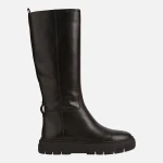Geox Isotte Women's Black Nappa Leather Hybrid Ankle Boots Size 37 - Geox