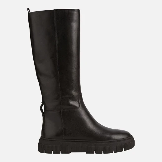Geox Isotte Women's Hybrid Boots Black Nappa Leather Breathable Comfort 41 Urban Style Sleek Silhouette Contemporary Charm Feminine Flourish D26TZD.00085.C9999 - Geox - Image 2