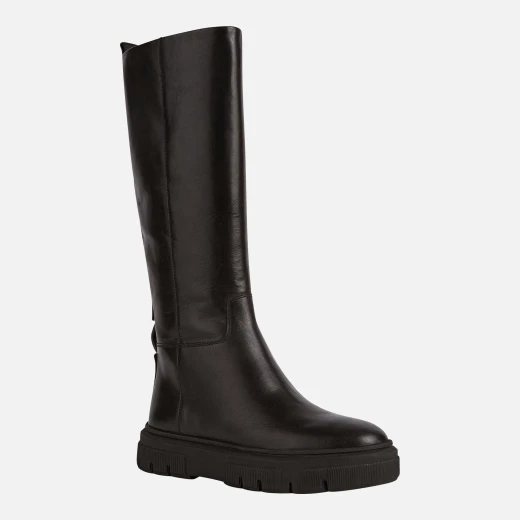 Geox Isotte Women's Black Nappa Leather Hybrid Ankle Boots Size 37 - Geox - Image 3