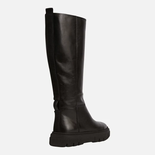 Geox Isotte Women's Black Nappa Leather Hybrid Ankle Boots Size 37 - Geox - Image 4