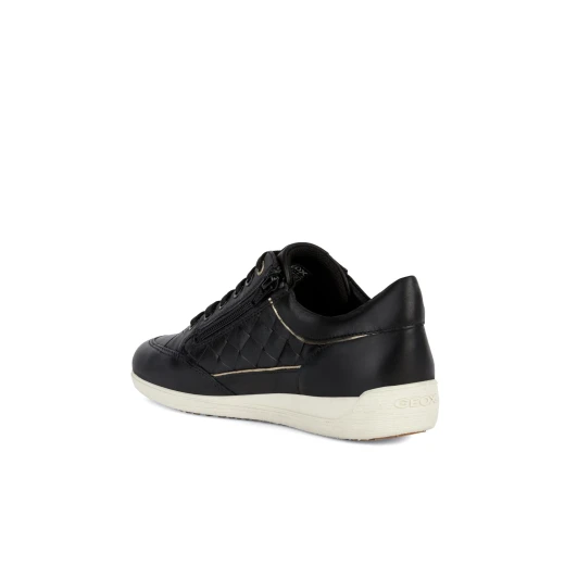 Geox Myria Woman Sneakers Black Nappa Leather Low Cut 36 Lightweight Flexible Design Stylish Edgy Aesthetic Fast Delivery Easy Exchange - Geox - Image 4