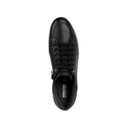 Geox Myria Woman Sneakers Black Nappa Leather Low Cut 36 Lightweight Flexible Design Stylish Edgy Aesthetic Fast Delivery Easy Exchange - Geox - Image 6