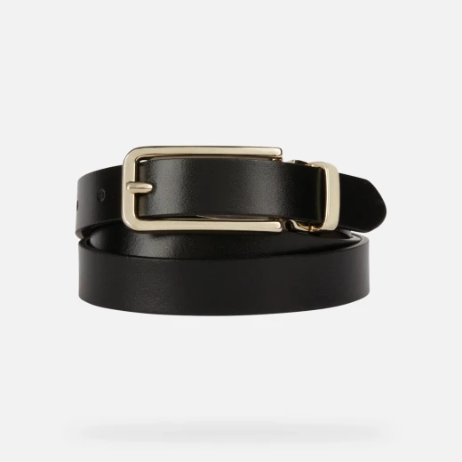 Geox Women's Reversible Leather Belt Black and Dark Brown 95cm with Gold Tone Buckle 2cm Width Elegant Classic Accessory for Everyday Wear and Formal Looks - Geox - Image 2