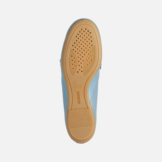 Geox Palmaria Woman Loafer Light Blue Nappa Leather Breathable Lightweight Urban Style Buckle Detail Summer 37 Comfortable Casual Shoes Fast Delivery Easy Exchange - Image 6