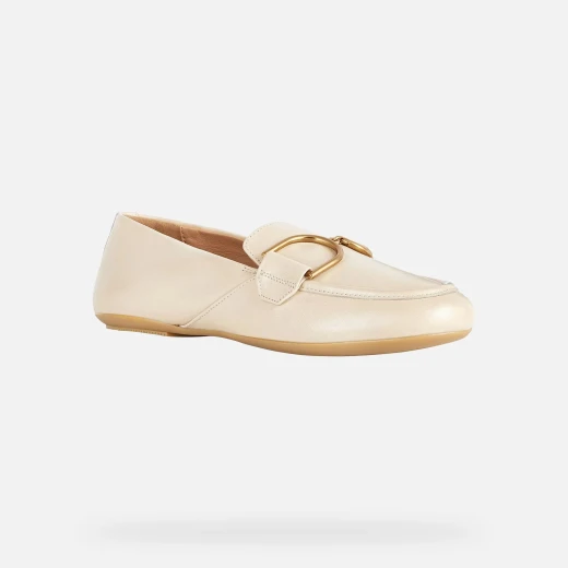 Geox Palmaria Woman Loafer Cream 36 Breathable Lightweight Urban Style - Geox - Image 3