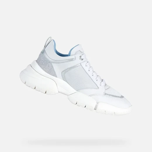 Geox Adacter W Woman White Sneakers Breathable Mesh Nappa Leather Sporty Design Comfortable Casual Shoes Size 39 Stylish Everyday Wear Fast Delivery Easy Exchange Geox Adacter W Woman White Sneakers Breathable Mesh Nappa Leather Sporty Design Comfortable Casual Shoes Size 39 Stylish Everyday Wear Fast Delivery Easy Exchange