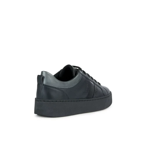 Geox Skyely Woman Black Leather Breathable Shoes Size 41 Featuring Waterproof Membrane and Classic Rubber Sole Design for All Day Comfort and Temperature Regulation - Geox - Image 5