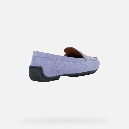 Geox Kosmopolis + Grip Women's Loafers Light Blue Suede 36 Non Slip - Geox - Image 4