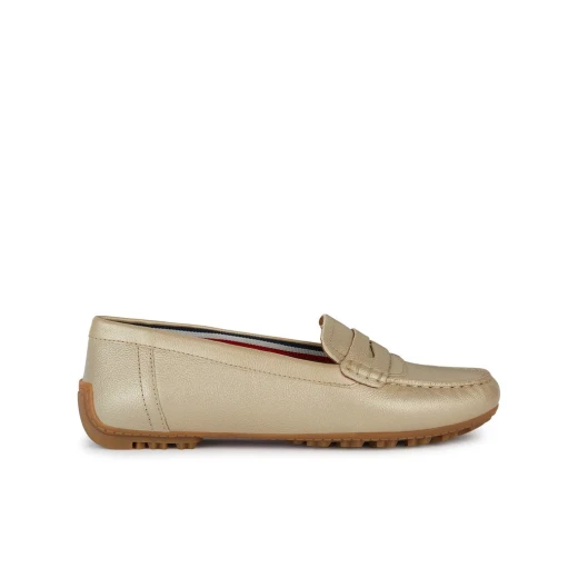 Geox Kosmopolis + Grip Women's Loafers Light Gold 38 Breathable Outsole - Geox - Image 2