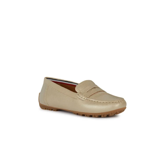 Geox Kosmopolis + Grip Women's Loafers Light Gold 38 Breathable Outsole - Geox - Image 3