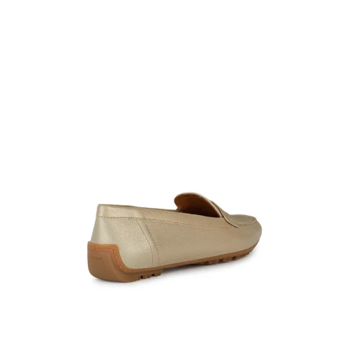 Geox Kosmopolis + Grip Women's Loafers Light Gold 38 Breathable Outsole - Geox - Image 4