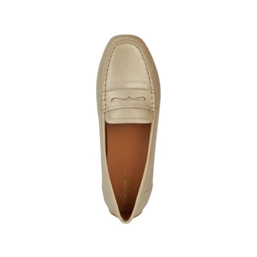 Geox Kosmopolis + Grip Women's Loafers Light Gold 38 Breathable Outsole - Geox - Image 6