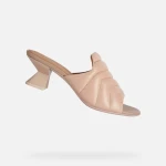 Geox Onice Woman Sandals Nude 36 Quilted Straps Comfortable Breathable - Geox
