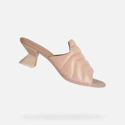 Geox Onice Woman Sandals Nude 36 Quilted Straps Comfortable Breathable