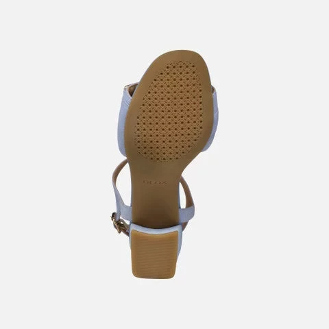صنادل نيويورك إيراكليا 50 نسائية جلد أزرق مقاس 36 كعب مريح - جيوكس - Image 3