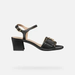Neeraklia 50 Woman Sandals Black Nappa Leather 36 Block Heel Comfortable Breathable Elegant Design Perfect for Long Days Around Town SKU: D35RNB.000TU.C9997 - Geox