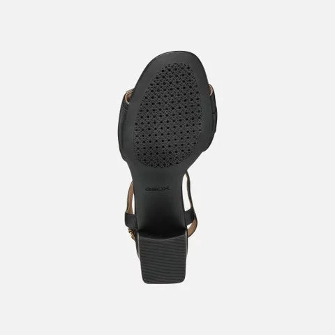 Neeraklia 50 Woman Sandals Black Nappa Leather 36 Block Heel Comfortable Breathable Elegant Design Perfect for Long Days Around Town SKU: D35RNB.000TU.C9997 - Geox - Image 7