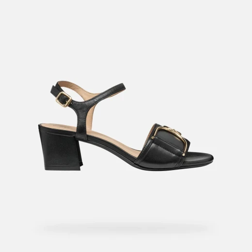 NEERAKLIA 50 Woman Sandals Black 38, Comfortable Block Heel, Breathable Nappa - Image 8
