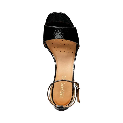 Geox Woman New Eraklia 80 Black Patent Leather High Heel Sandals for Women Size 37 Lightweight Breathable Elegant City-Perfect Footwear Special Occasions D35RPA.000FM.C9999 - Image 7