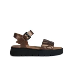 Geox Dandra 40 Woman Sandals Bronze Pearlescent Leather Effect Hybrid Design Comfortable Breathable Sandals Size 41 Perfect for Leisure Outfits Fast Delivery and Easy Exchange - Geox