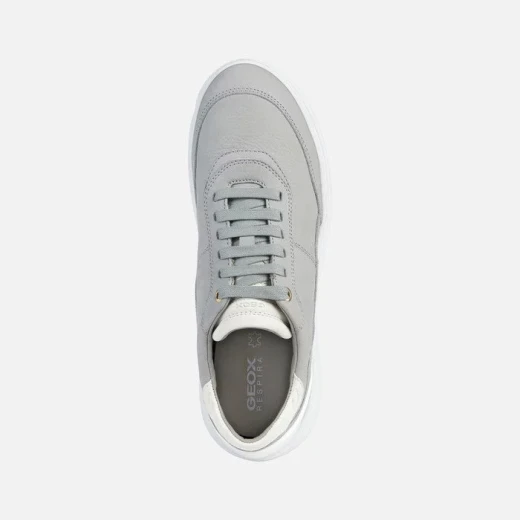 حذاء رياضي نسائي من جيوكس فلوكتيس، رمادي فاتح، جلد نوبوك مسامي، مريح، مقاس 37، تصميم رياضي، توصيل سريع، تبديل سهل - جيوكس - Image 4