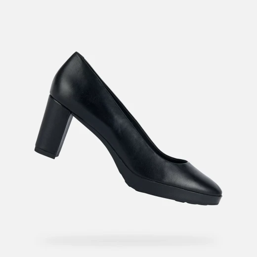Geox Walk Pleasure 60 Women's Black Nappa Court Shoes: Lightweight, Breathable Design for All Day Comfort and City Styling, Size 36 - Geox - Image 2