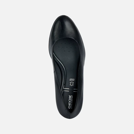 Geox Walk Pleasure 60 Women's Court Shoe in Black Nappa Leather with Breathable Design and Lightweight Construction, Available in Size 38, Perfect for Office Wear and City Styling - Geox - Image 5