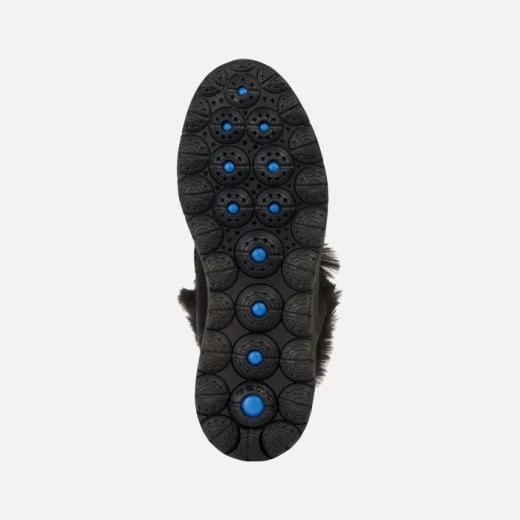 Geox Spherica 4x4 ABX Women's Ankle Boots Black Suede Faux Fur Trim Waterproof Breathable Comfortable Winter Boots Size 37 - Geox - Image 6
