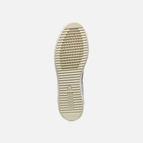 BLOMIEE Woman's LowCut Sneaker White 37 Sporty Chic Design Breathable Comfortable Leather Effect Suede Side Zip Fastening Perfect for Casual Everyday Wear - Geox - Image 7