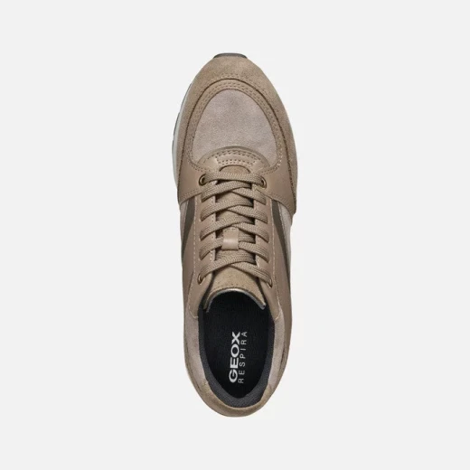 Geox Zosma Women's Wedge Sneakers Dark Taupe 41 Running Style - Geox - Image 5
