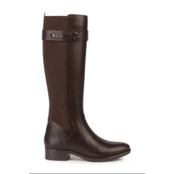 Geox Felicity Woman Coffee Leather Breathable Shoes Size 36 with Patented Sole Technology. Waterproof and Comfortable Design for Everyday Wear. Fast Delivery and Easy Exchange