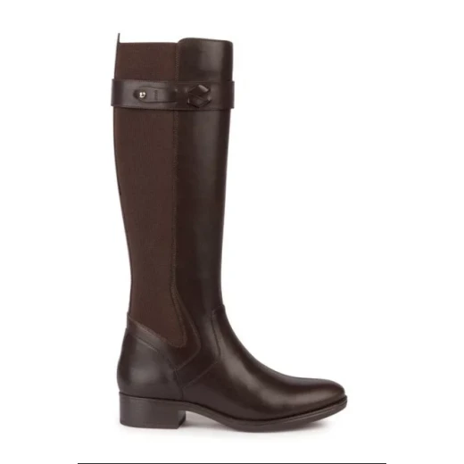 Geox Felicity Woman Coffee Leather Breathable Shoes Size 36 with Patented Sole Technology. Waterproof and Comfortable Design for Everyday Wear. Fast Delivery and Easy Exchange - Geox - Image 2